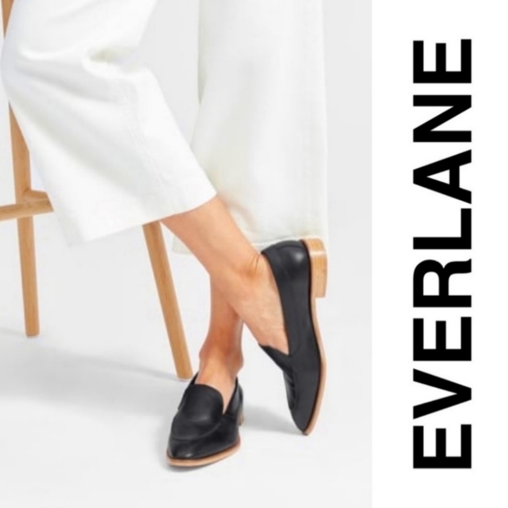 Everlane The Modern Loafer Italian Leather slip-on pointed toe in size 9